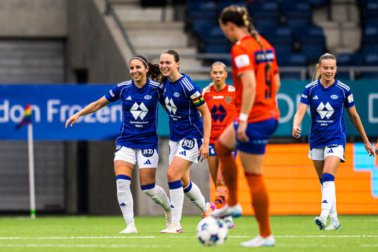 Chiara Alessandra Messerli of Molde celebrates