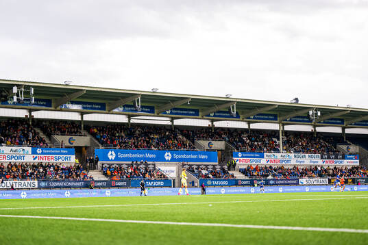Spectators in the stands