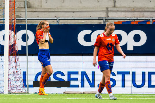 Sofie Emilie Riis of AaFK Fortuna looks dejected
