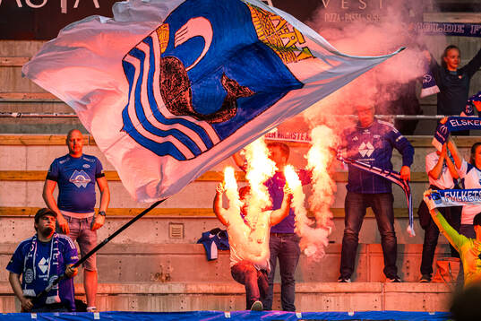 Spectators in the stands