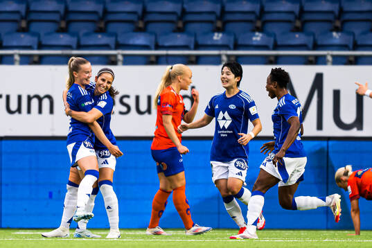 Chiara Alessandra Messerli of Molde celebrates