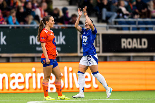 Chiara Alessandra Messerli of Molde celebrates