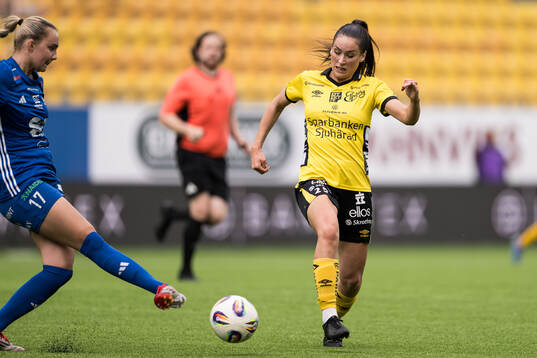 Sunnanås Tindra Dahlqvist och Elfsborgs Izabella Bergström