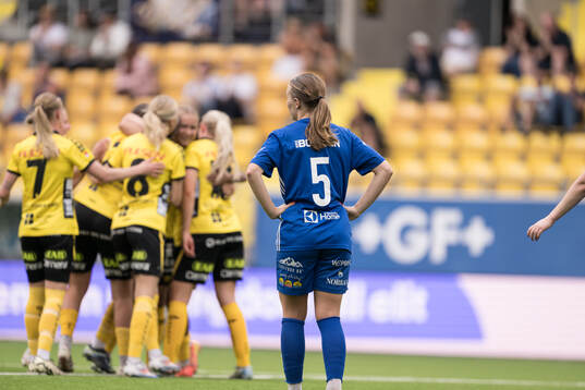Under fotbollsmatchen i Elitettan mellan Elfsborg och