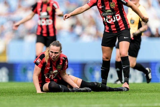 Brommapojkarnas Frida Thörnqvist har ont