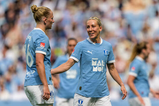Malmö FFs Tuva Skoog och Mia Persson