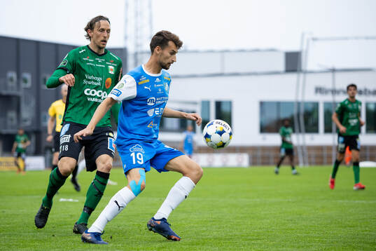 Varbergs Joakim Lindner och Oddevolds Rasmus Wiedesheim-Paul