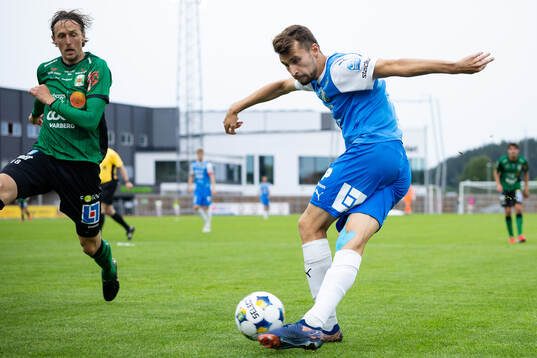 Varbergs Joakim Lindner och Oddevolds Rasmus Wiedesheim-Paul