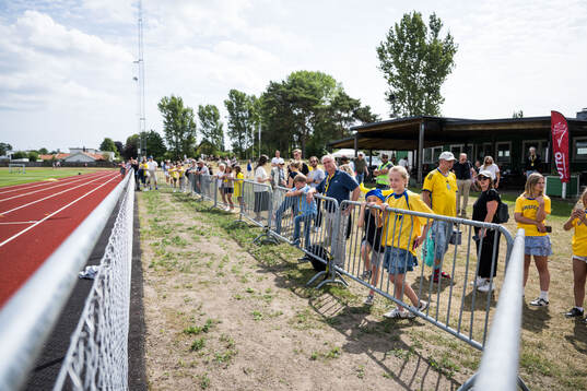 Spectators watch the Swedish women’s national football