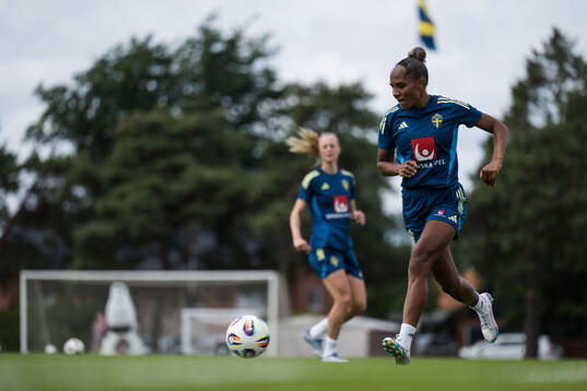Madelen Janogy of the Swedish women’s national football