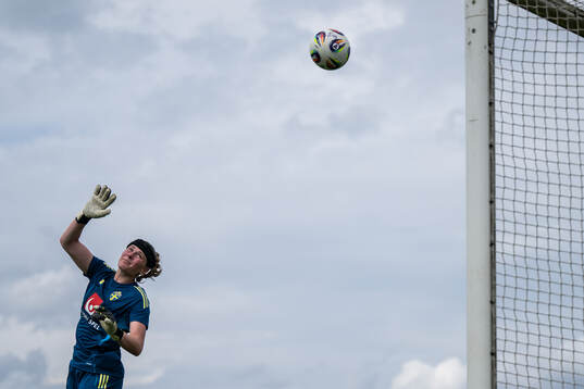 Goalkeeper Tove Enblom of the Swedish women’s national