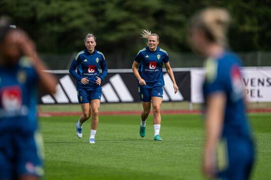 Linda Sembrant and Magdalena Eriksson of the Swedish