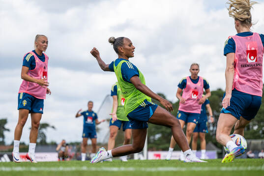 Madelen Janogy of the Swedish women’s national football