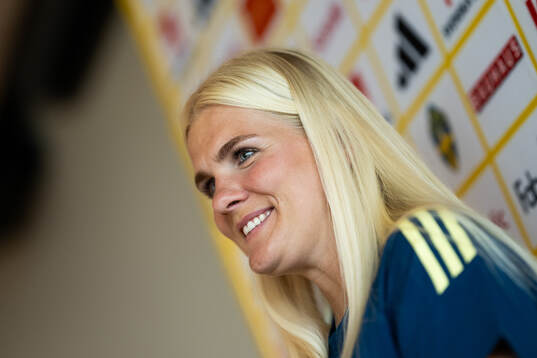 Goalkeeper Emma Holmgren of the Swedish women’s national