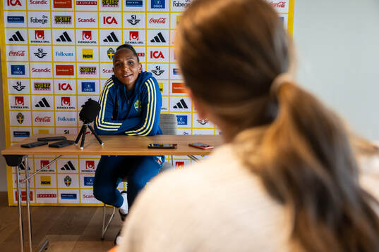 Madelen Janogy of the Swedish women’s national football