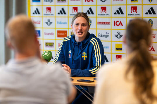 Goalkeeper Tove Enblom of the Swedish women’s national