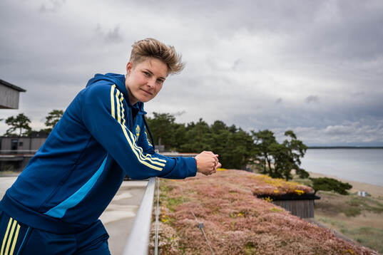 Lina Hurtig of the Swedish women’s national football team