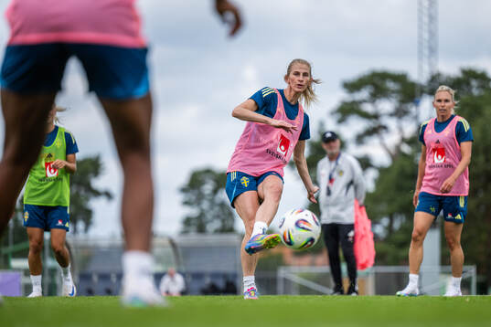 Sofia Jakobsson of the Swedish women’s national football