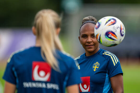 Madelen Janogy of the Swedish women’s national football