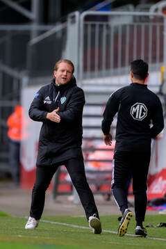 Umeå FCs tränare Anders Bååth Sjöblom