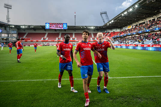 Helsingborgs Adam Akimey, Wilhelm Loeper och Oscar Aga