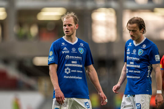 Umeå FCs Eythor Martin Björgolfsson deppar