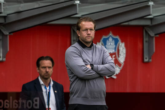 Umeå FCs tränare Anders Bååth Sjöblom