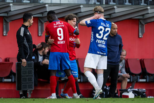 Helsingborgs Adam Akimey och Lucas Landgren Persson