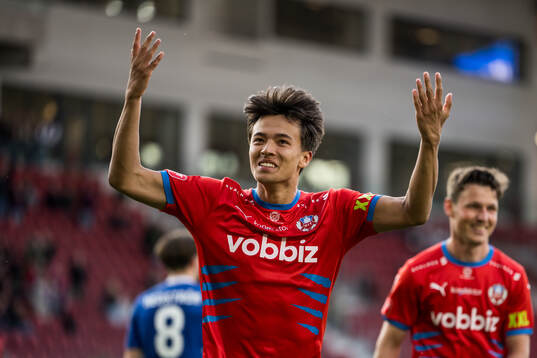 Helsingborgs Max Bjurström jublar