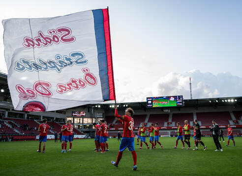 Helsingborgs Lucas Landgren Persson jublar