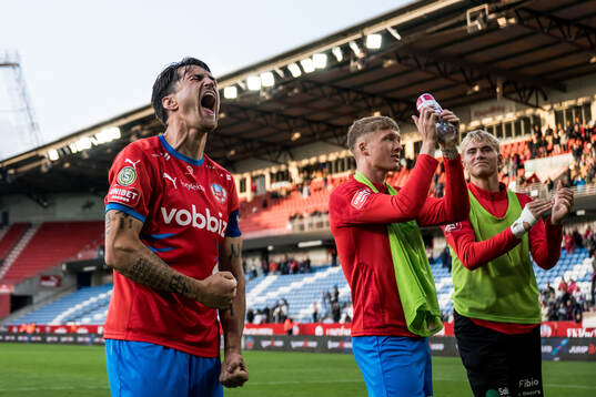 Helsingborgs Jon Birkfeldt jublar