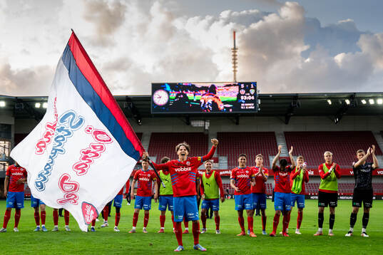 Helsingborgs Lucas Landgren Persson jublar