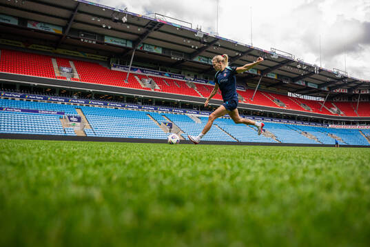 Ada Hegerberg of the Norwegian women's national football