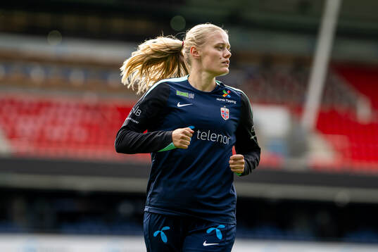 Mathilde Harviken of the Norwegian women's national