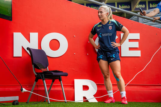 Thea Bjelde of the Norwegian women's national football team
