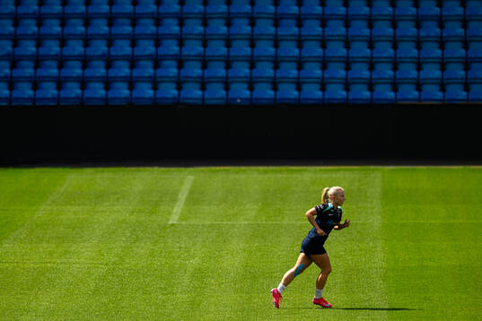 Thea Bjelde of the Norwegian women's national football team
