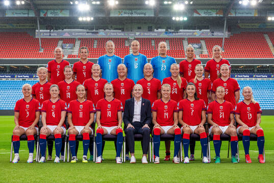 Players of the Norwegian women's national football team