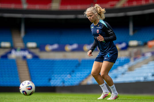Justine Kielland of the Norwegian women's national football