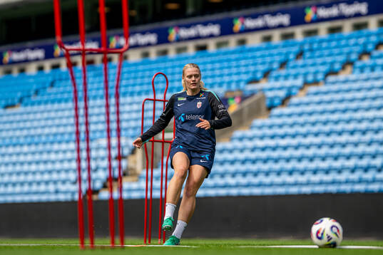 Mathilde Harviken of the Norwegian women's national