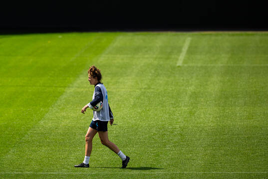 Frankie Hunter, fitness coach of the Norwegian women's