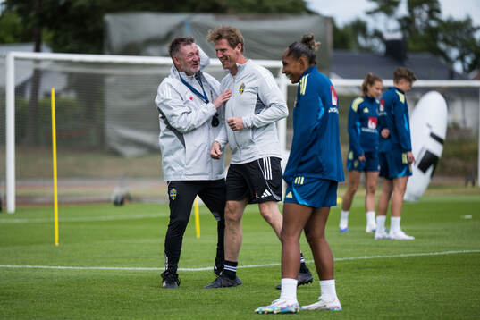 Head coach Peter Gerhardsson and sports psychologist Rasmus