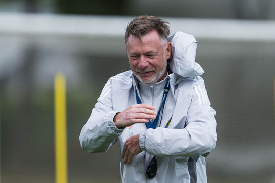 Head coach Peter Gerhardsson of the Swedish women's