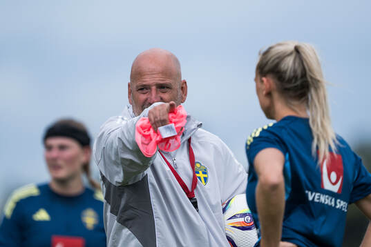 Assistant coach Magnus Wikman of the Swedish women's