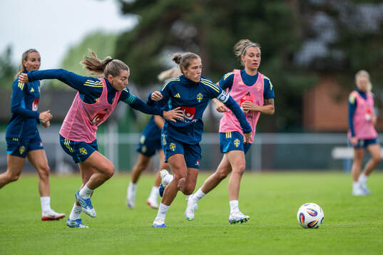 Linda Sembrant and Filippa Angeldahl of the Swedish women's