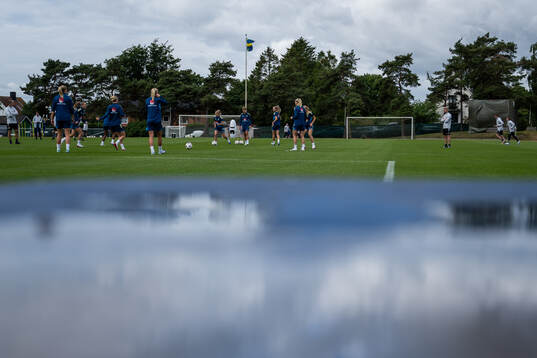 Players of the Swedish women's national football team
