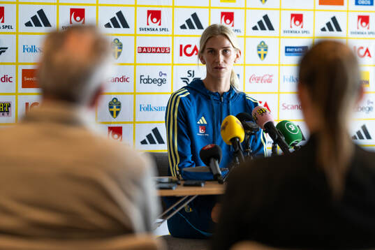 Sofia Jakobsson of the Swedish women's national football
