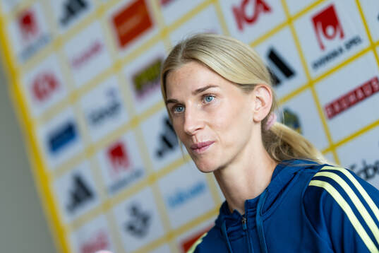 Sofia Jakobsson of the Swedish women's national football