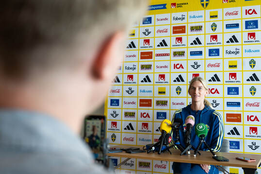 Sofia Jakobsson of the Swedish women's national football