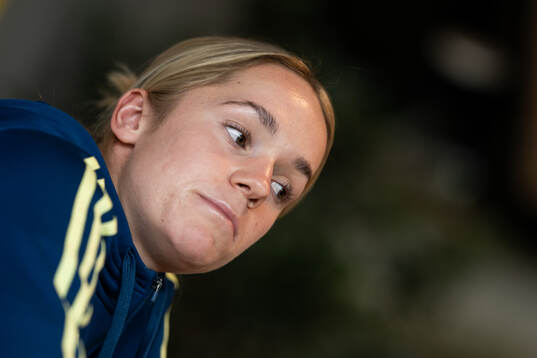 Hanna Lundkvist of the Swedish women's national football