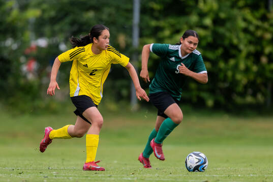 Malin Co, Linköping FC och Tilda Bogren Egeryd, Örebro SK